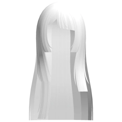 long cut up hime doll hair in white