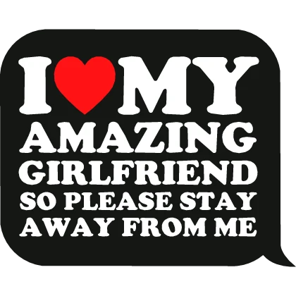 I heart my amazing good friend go away text bubble