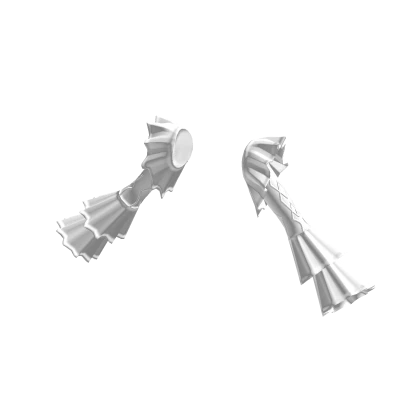 🫧 White Elegant Ruffle Sleeves