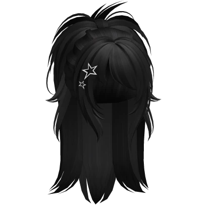 Y2K Fairy Grunge Igari Ponytail (Black V2)