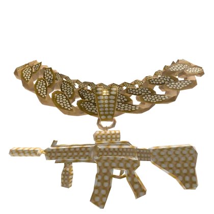 Iced Golden Gun Chain - Boy