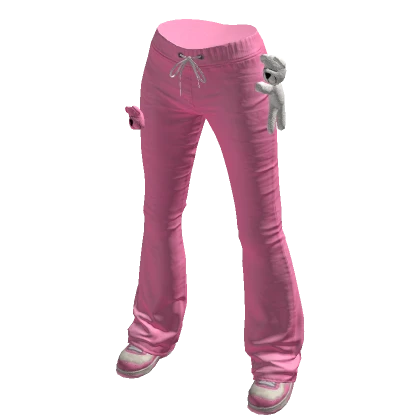 Bubblegum Trendy Y2K Kawaii Cute Flare Pants