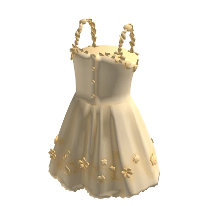 Yellow Cottagecore Flower Sun Dress