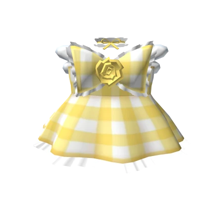 🎀3.0 Pretty Yellow Cupid Doll Dress w wings