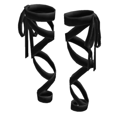 🖤 Black Leg Ribbons