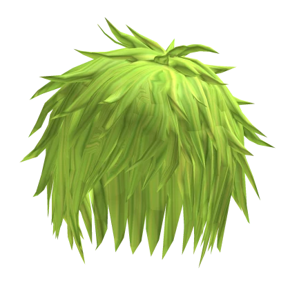 green red spiky messy boy hair