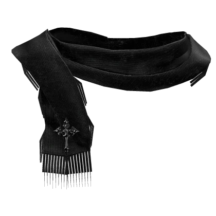 Vintage Neck Scarf (Black) V2