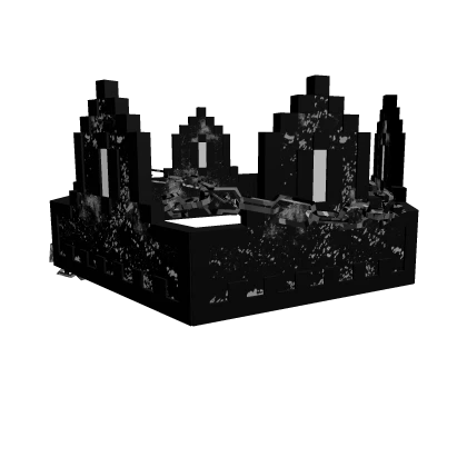 Black Grunge Gothic Chained 8-Bit Crown [ADD-ON]