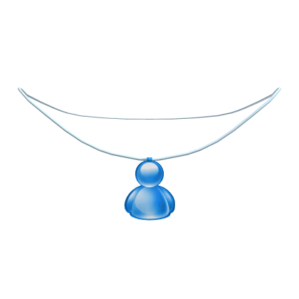 Blue Frutiger Aero Necklace 1.0