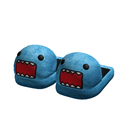 Blue Domo Beast Bear Scene / Emo Slippers