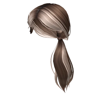 Aesthetic Two-Tone Ponytail in Brown & Blonde