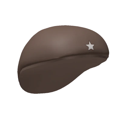 Star Beret in Brown