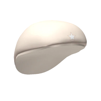 Star Beret in Cream