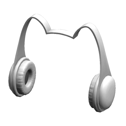 White Cat Frame Headphones