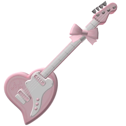 Kawaii Heart Guitar w/ Bow