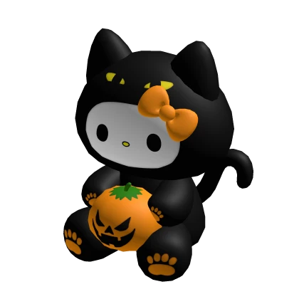 Cute Halloween Pumpkin Hello Kitty Holdable