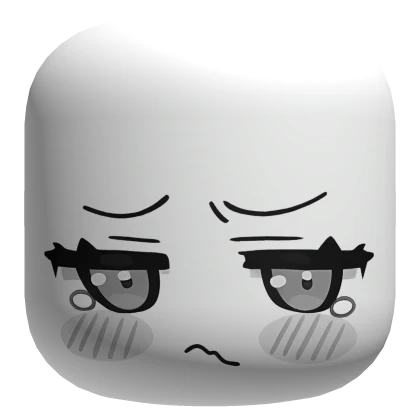 Cute Unhappy Chibi Face