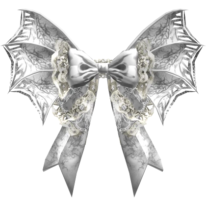Royal White Bat Bow
