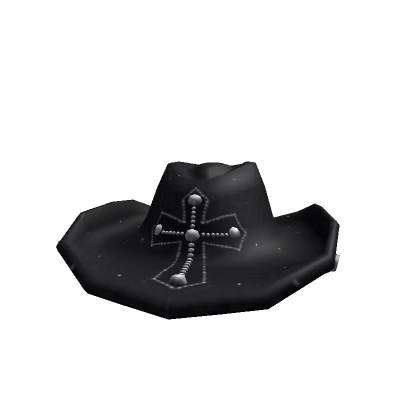 Black Cowboy Grunge Hat