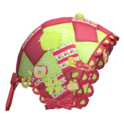 harajuku mori kei igari red apple headscarf