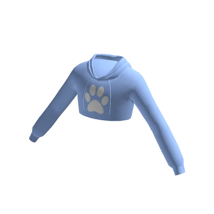 Blue Cropped Hoodie