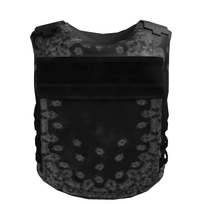 black designer bandana vest