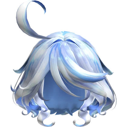 Furi na Jellyfish Ousia Genshin Hair White-Low
