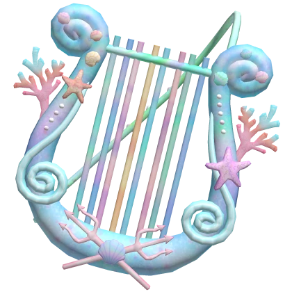 ♡ 3.0 ocean mermaid back lyre harp tropical summer
