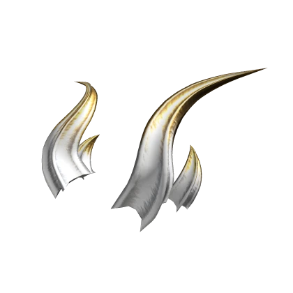 Glorious Alabaster Gold Horns