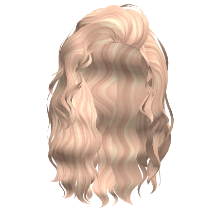 Blond Wavy Summer Baddie Sidepart