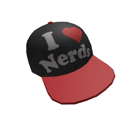 I <3 Nerds Snapback in Red