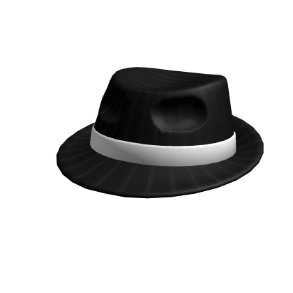 Black Pinstripe Fedora