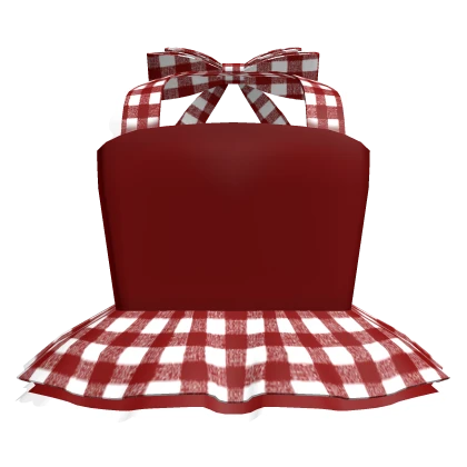 ♡ Red Gingham Summer Doll Dress