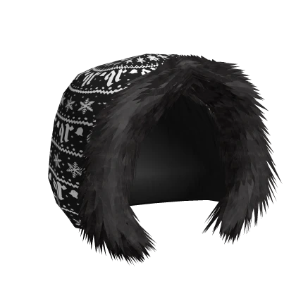 Black Quataun Fur Hood