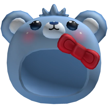 ꒰ cute blue cloud kitty bear hat ♡꒱
