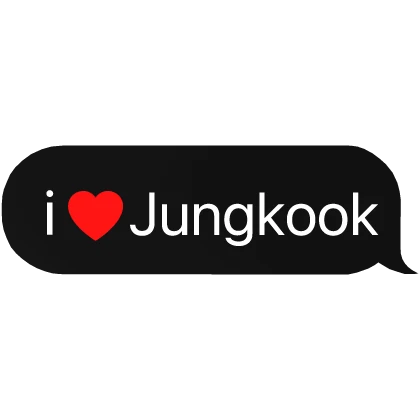i heart jungkook BTS Bangtan Boys text kpop chat