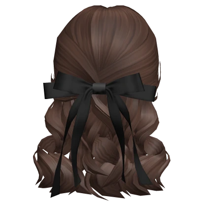 Curly Bow-tied Hair in Brown