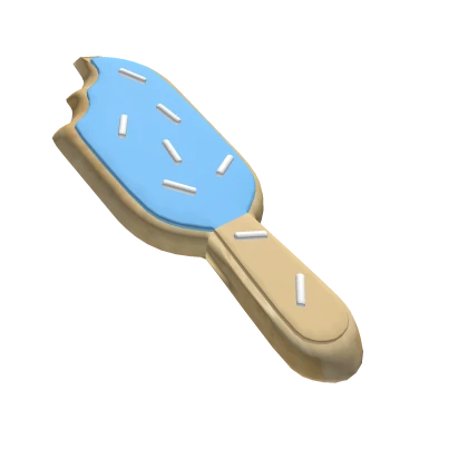 Blue Ice Cream Sugar Cookie With Sprinkles