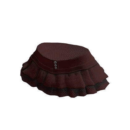 Denim Red Mini Skirt