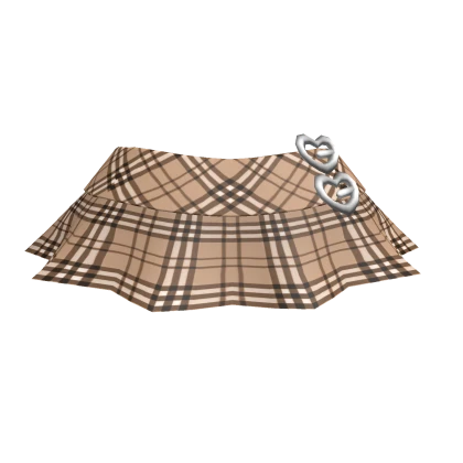 ❌Chibi Doll - Y2K Brown Plaid Preppy Skirt