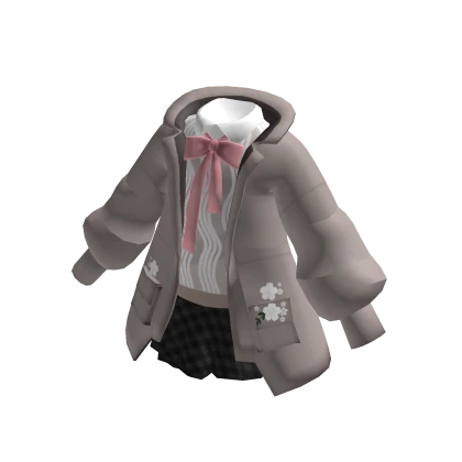 Y2K Cute School Jacket with Bow 