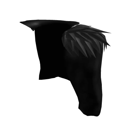 Left Side Cape Black With Fur