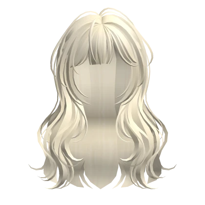 Yellow Cute Wavy Hair
