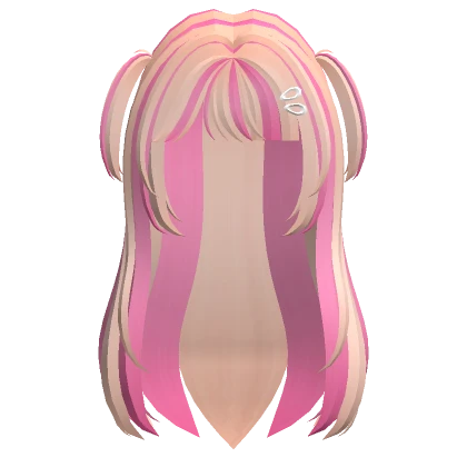 Straight Long Soft Idol hair (blonde and pink)