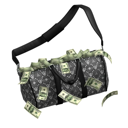 designer money duffel bag