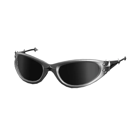Sunglasses Silver Cyberstar Y2K 2000s Gray Shades