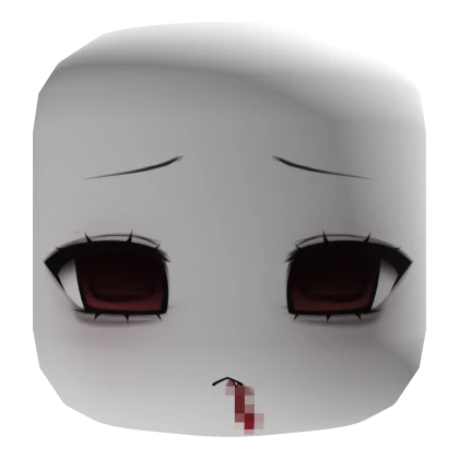 cute thirsty moe vampire splatter face mask