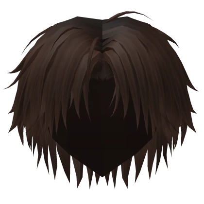 Brown Middle Parted Messy Hair