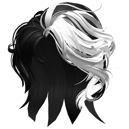 Side Swept Layered Hair (Black & White)