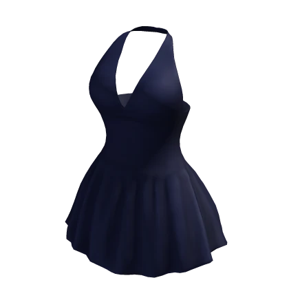 Halter Dress Blue Adorable Princess Basic Chibi